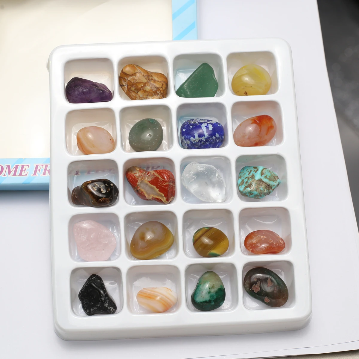 1 Set Natural Stone Ore Specimen Reiki Healing Energy Mineral Crystal Irregular Polished Bead Jewelry Ornament Garden Decor Gift