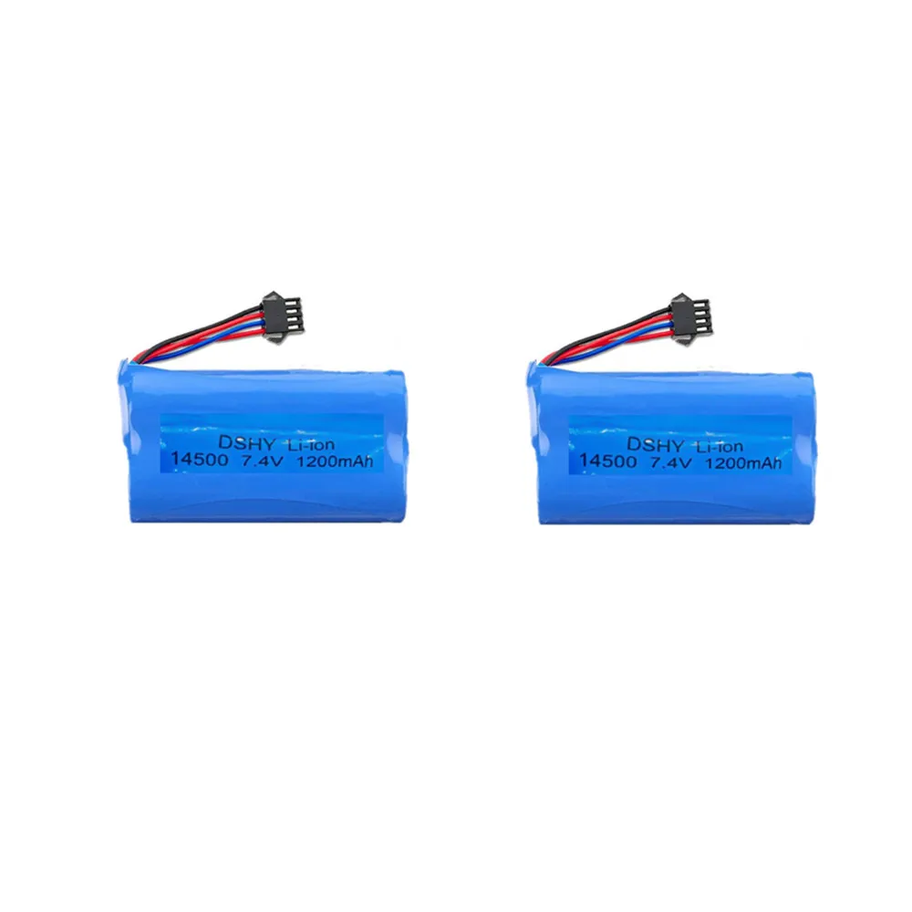 WPL B36 RC Auto Batterij 14500 7.4 V 1200 mAh WPL C34 WPL C54 RC Auto Reserveonderdelen WPL C64-1 WPL C74 Accessoires