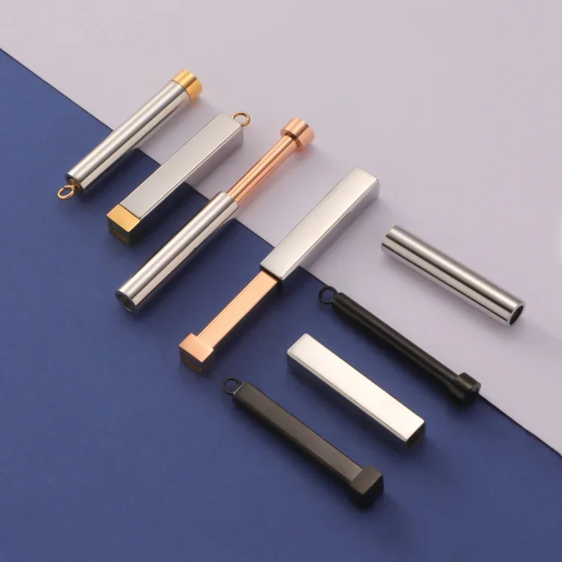 Stainless Steel Personalized Laser Necklace For Lover Custom Telescopic Pendant Necklace Women Gift