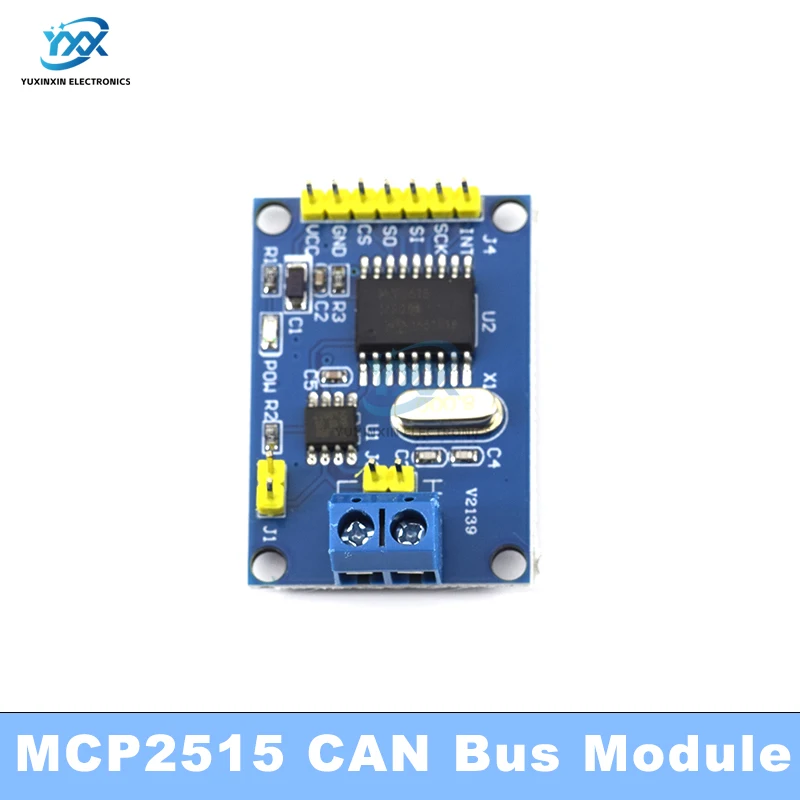 1/2 pçs tja1050 receptor pode ônibus módulo de driver mcp2515 spi interface módulo placa 51 controlador braço para arduino kit diy