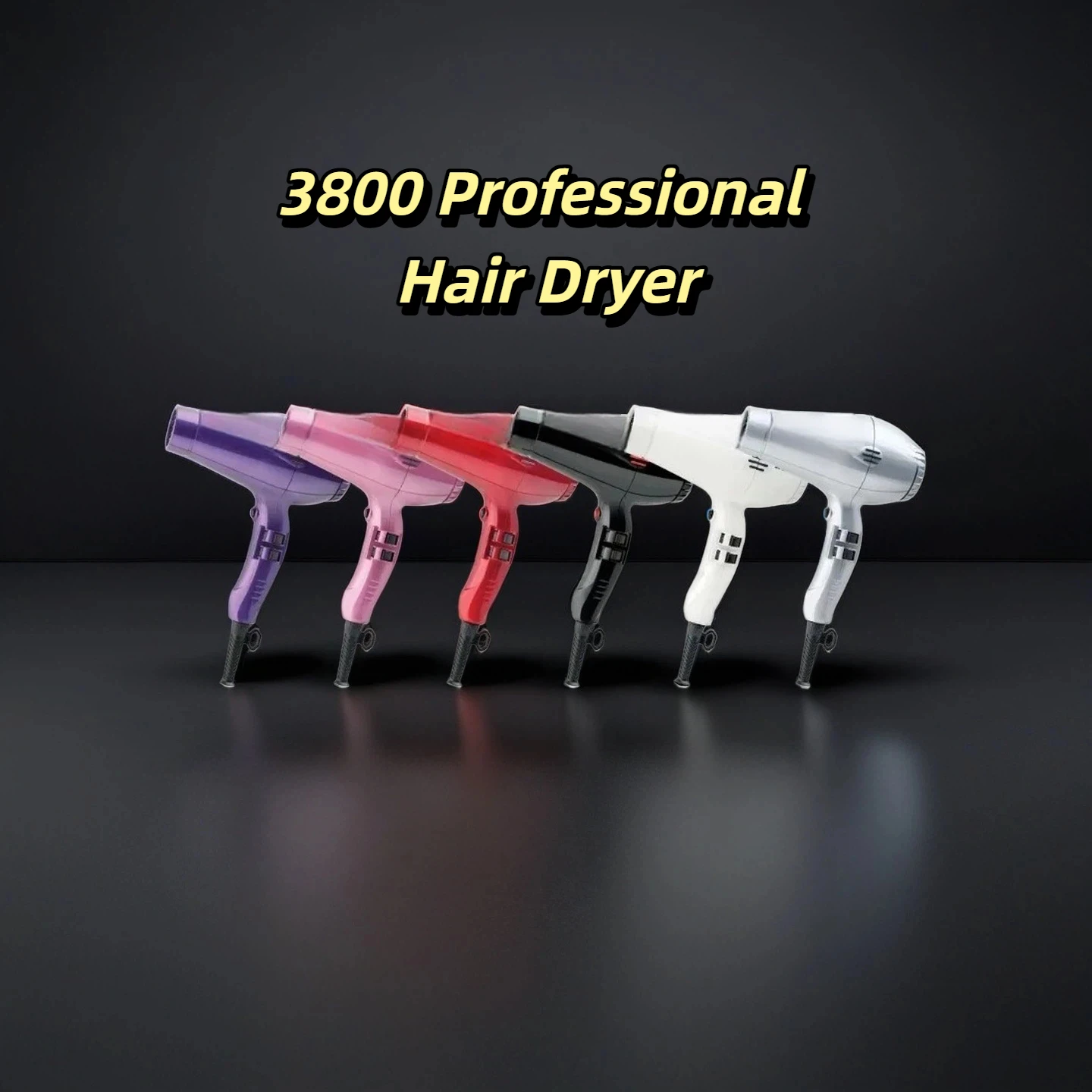Professional 1600W Negative Ion Hair Dryer Home Appliance Ceramic Hot and Cold Wind Blow Dryer Powerful Wind 3800 Salon