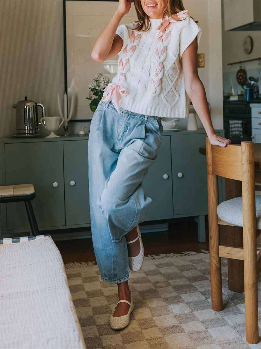 T-shirt manches courtes col rond en tricot pour femmes, streetwear décontracté, pour les abonnés au document