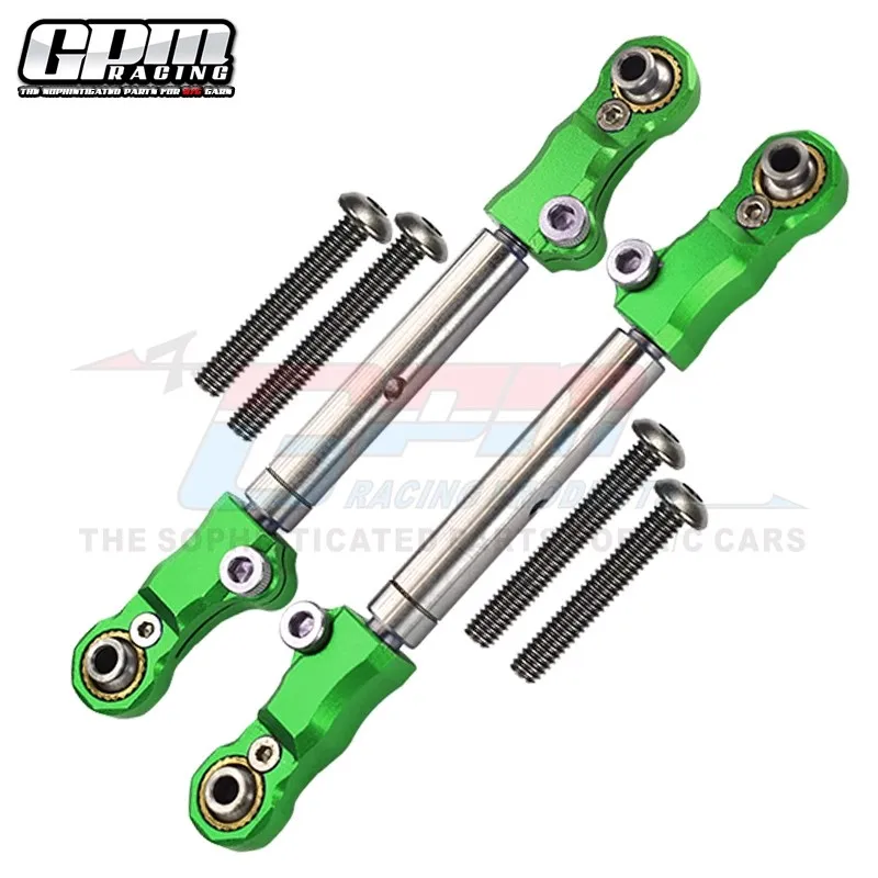 GPM Aluminum Stainless Steel Adjustable Front Steering Tie Rod for TRAXXAS 1/10 MAXX