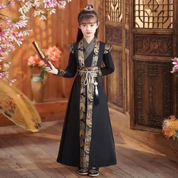 Traditional Kids Hanfu Boys Girls Spring Autumn Old Chinese Clothes High-end Ancient Royal Young Master Clothing Tang Costumes