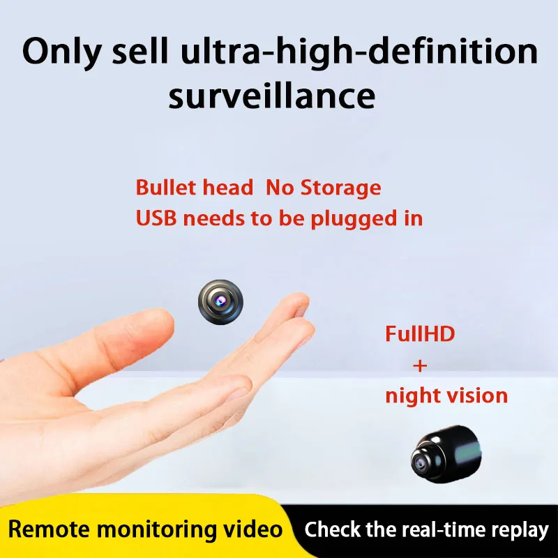 كاميرا مراقبة عالية الوضوح من العلامة التجارية للاستخدام المنزلي، لا حاجة للطاقة أو التركيب، لاسلكي ذكي، عرض عن بعد عبر تطبيق الهاتف المحمول، شاهد أي وقت في أي مكان، كاميرا صغيرة، توصيل واي فاي، مناسبة لواي فاي صغيرة، لاسلكية صغيرة، غير قابلة للضوء، غير مخفية، غير قابلة للغاية، غير مخفية، غير مخفية