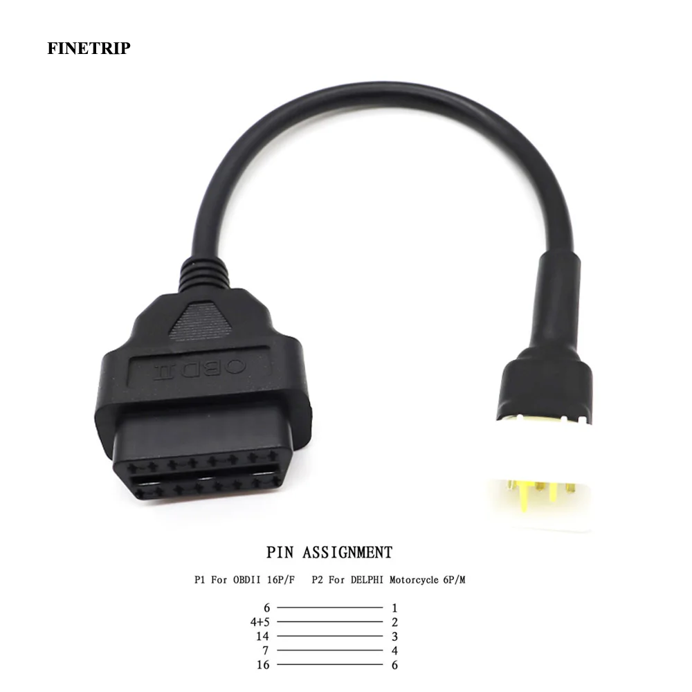 TONYSA Cavo Adattatore Diagnostico Sostitutivo Da 6 Pin A 16 Pin Per Can Am Moto Atv Utv Cavo Scanner Obdii 85165479