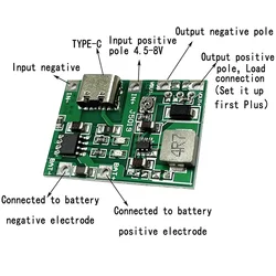 Módulo de carga de batería de litio, dispositivo de aumento ajustable, descarga integrada, 5 piezas, 3,7 V a 9V, 5V, 2A