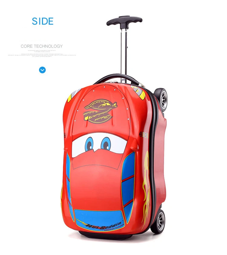 3D Car Kids Travel Luggage on wheels Suitcase Children cartoon Travel Trolley Suitcase for boys suitcase kids Rolling luggage