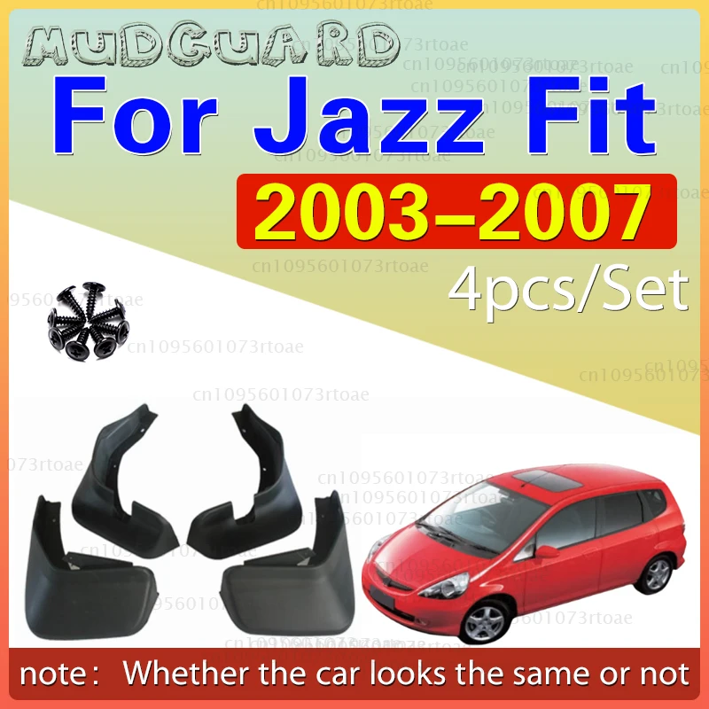 

Mudflaps Mudguards Fit for Honda Jazz Fit 2003-2007 2004 2005 Mudguards Tire Fenders Mud Flaps Wheel Guards Accessories 4x Tyre