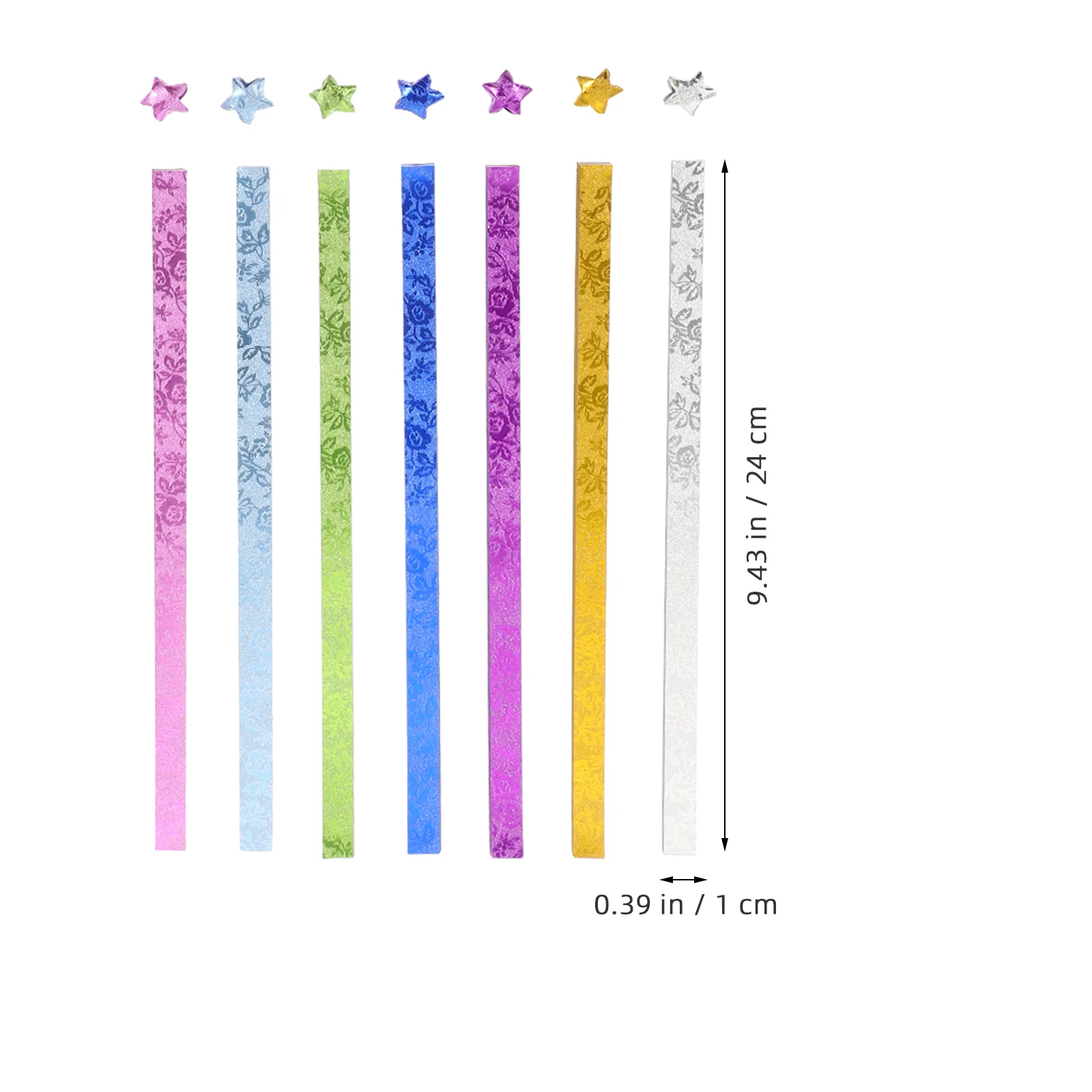 140 Pcs Origami Star Paper Strips Stars Roses for Crafts Christmas Making Lucky