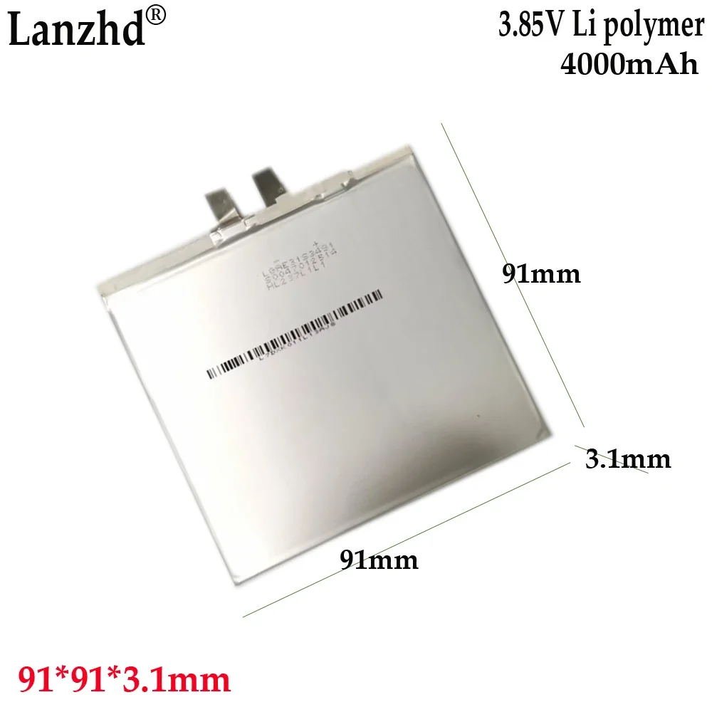 

NEW 3.85V Li Polymer lithium battery For tablet battery laptop 4000mAh Notebook battery 319191 91*91*3mm