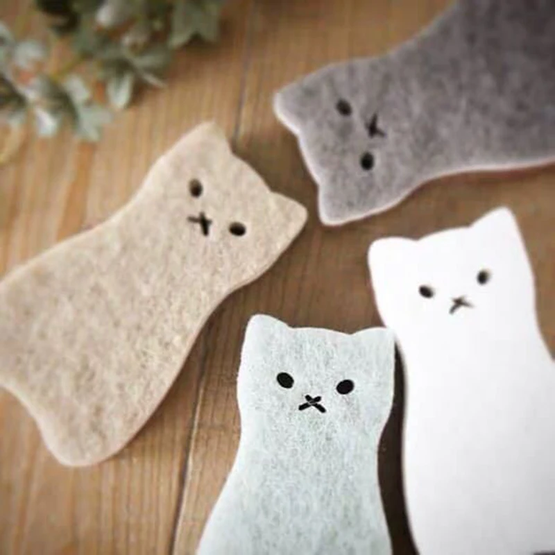 

4pcs/set Dishwashing Sponge Cute Cat Dishcloth Bathroom Cleaning Scouring Pad Brush Pot Mirror Glass Cleaning Wipe Tool