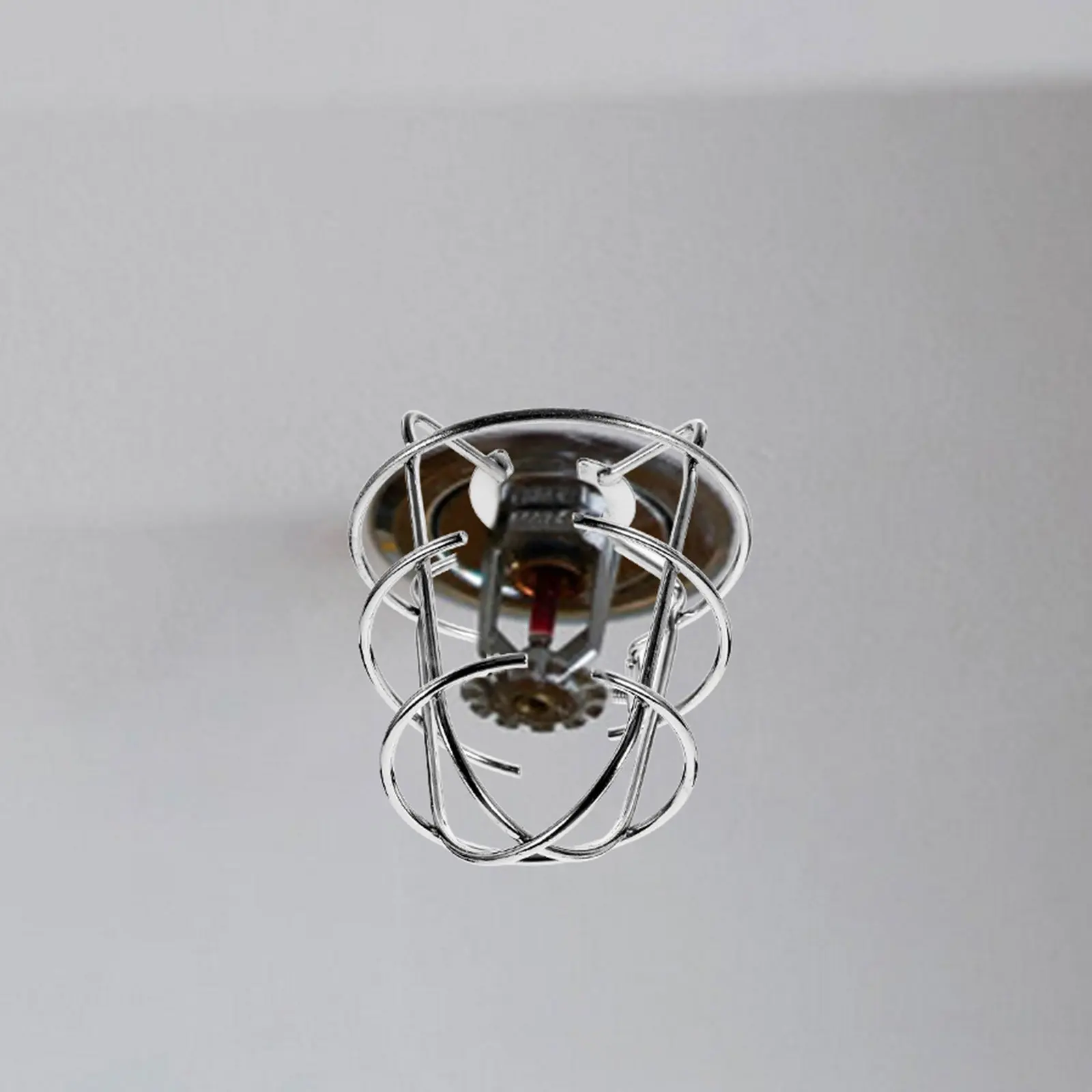 

4Pcs Pendent Sprinkler Safety Cover Tool-Free Install Transparent Fire Sprinkler Head Cage Guard for Mall Office