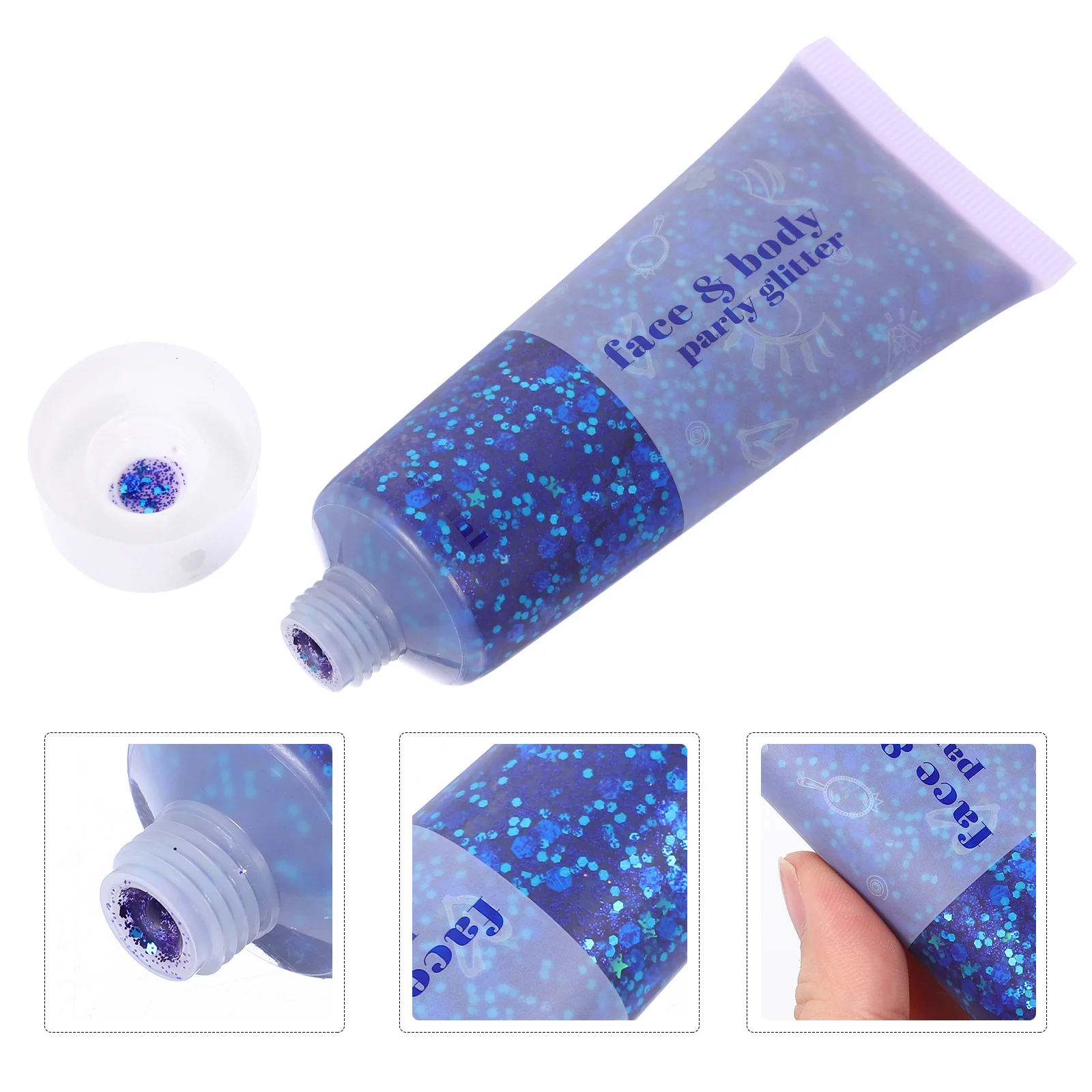 

50Ml Body Glitter Gel Sparkling Liquid Shine Effect for Women Face Hair Body Art Festival Nightclub Makeup Decoration