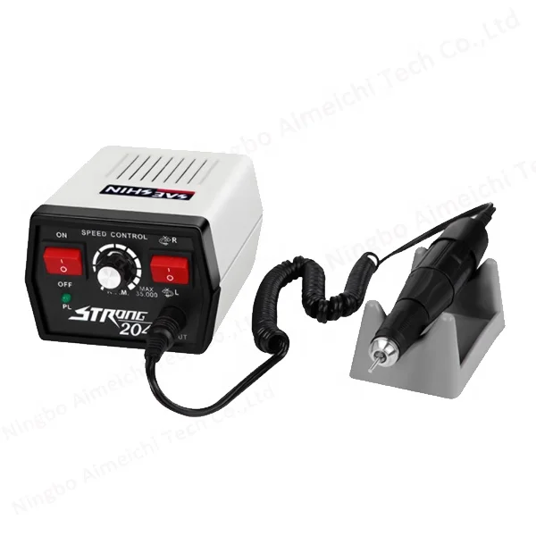Strong204 Trapano per unghie 35000 giri/min Micromotore dentale elettrico Prezzo della macchina per manicure senza spazzole