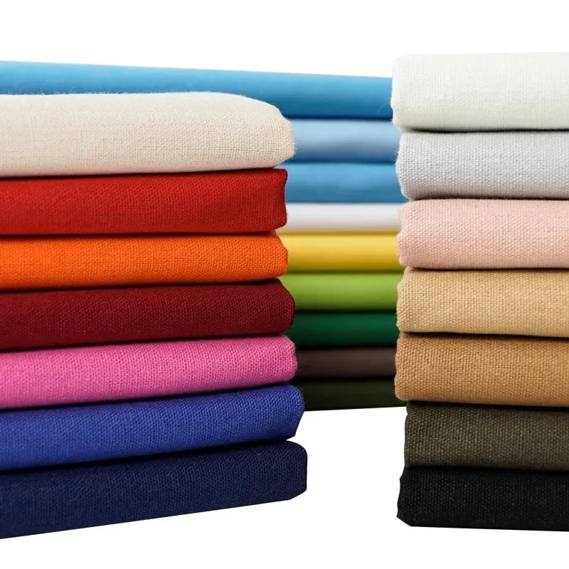 100% Cotton Canvas Fabric By The Meter for Curtain Suitcase Sewing Comfortable and Skin Friendly Cloth Thickened Wear Resistant