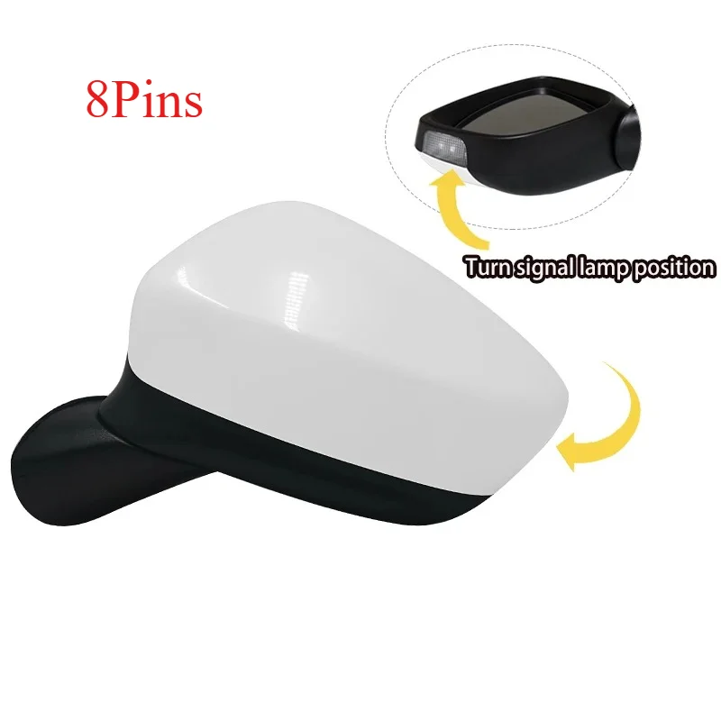 

Car 8Pins Auto Electric folding steering lamp lens adjustment heating Rear view mirror assembly For Mazda CX5 CX-5 2013 2014