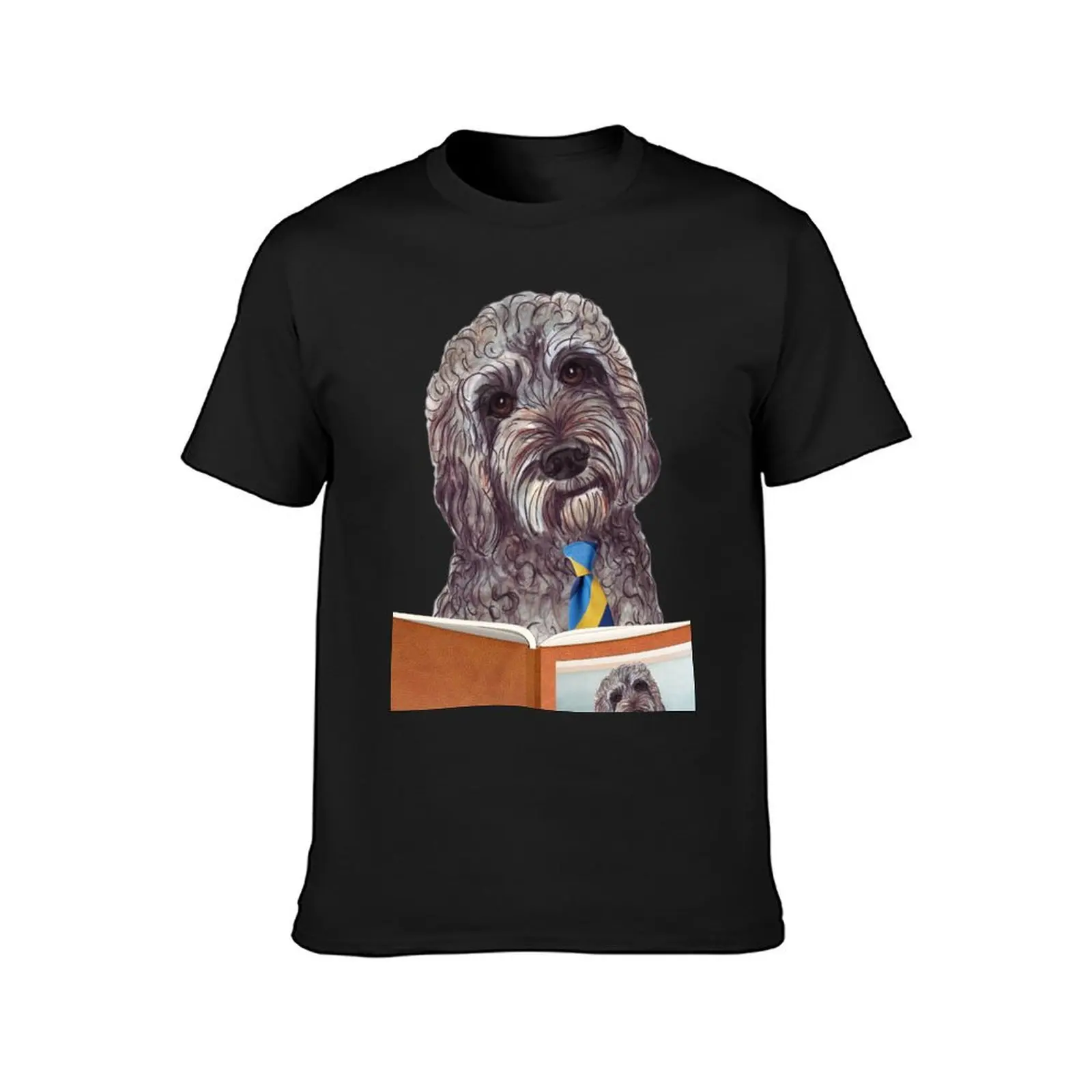 HARRY Schooldog doodle @labradoodlen_harry T-Shirt Blouse animal prinfor boys quick drying blacks mens clothing