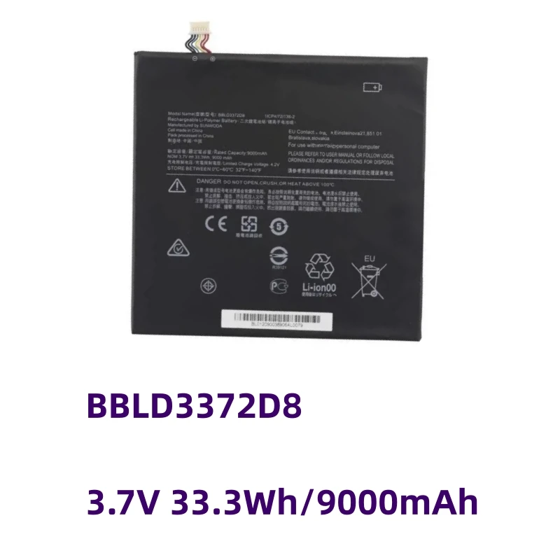 Laptop Battery BBLD3372D8 3.7V 33.3Wh/9000mAh For Lenovo IdeaPad Miix 320-10ICR Miix325-10ICR 80XF000YGE 80XF002HMZ