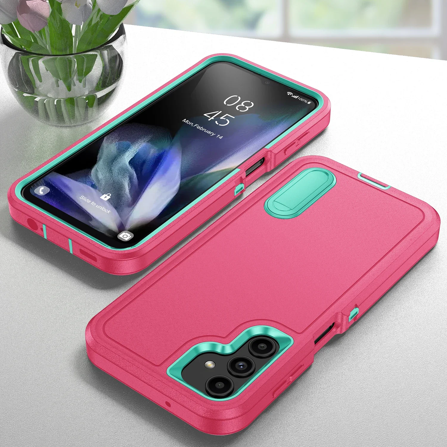 Stoßfeste Schutzhülle für Samsung Galaxy S23 FE S24 S25 S26 Ultra S22 Plus A56 A36 A16 A15 A14 A53 A54 mit Halterung – Detail 13