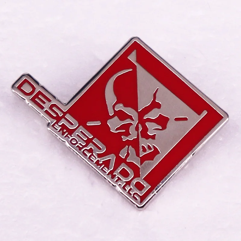 Metal Gear Rising Desperado Enforcement Enamel Pin Game Badge Brooches