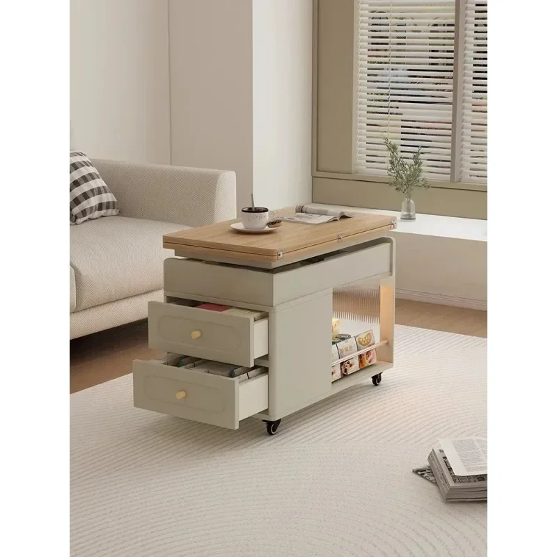 Movable side trolley living room home multi-functional side cabinet