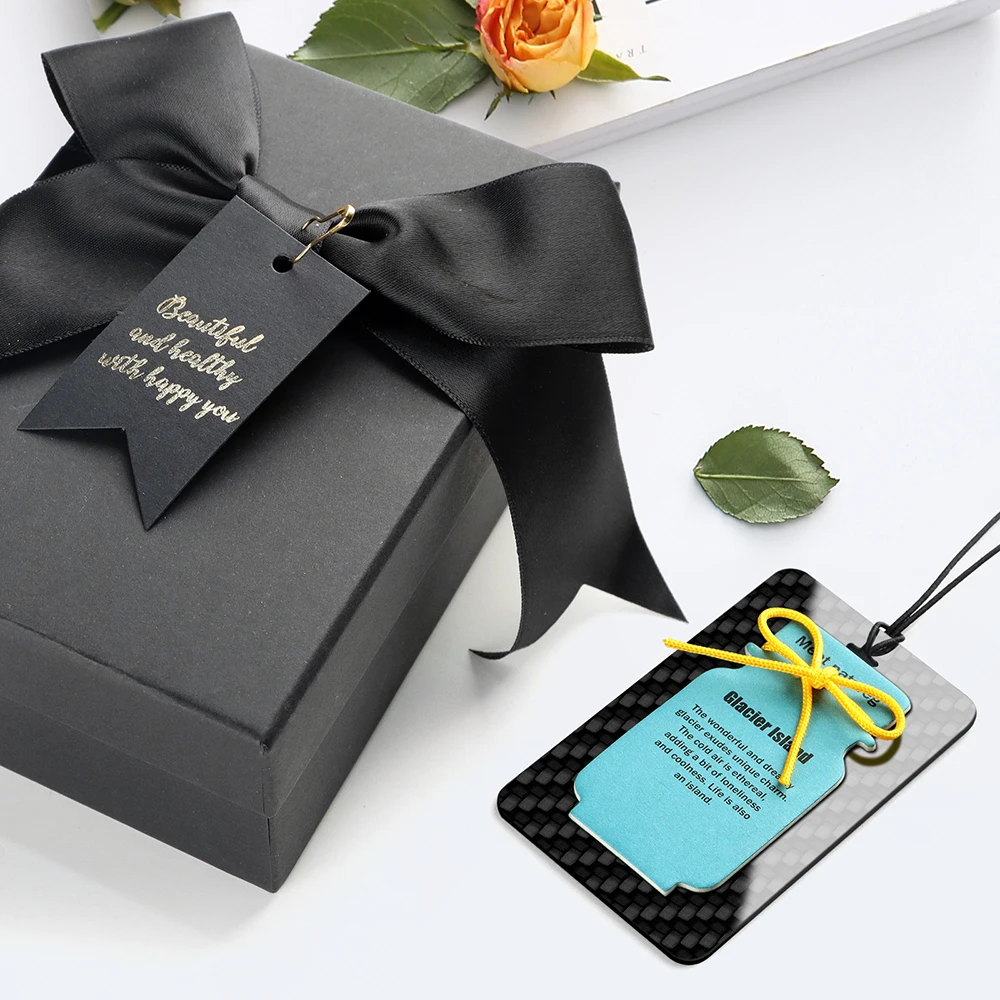 

Carbon Fiber Card Interior Home Scents Perfume Air Freshener Perfume Card Fragrance Pendant Decoration Gift For Car Accessories