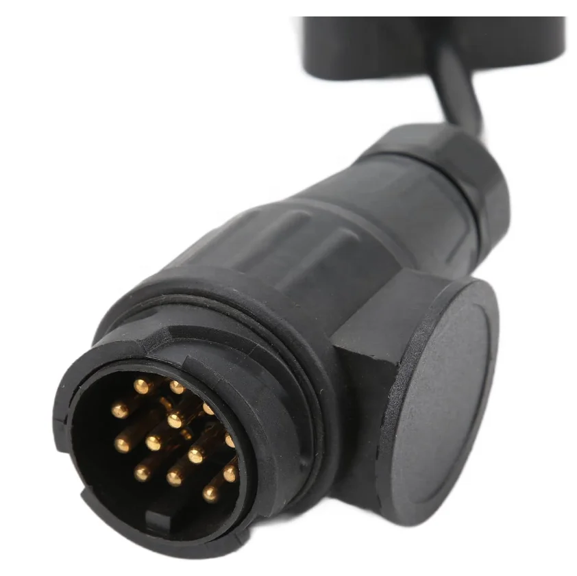 European 13-Pin to American 7-Way Trailer Light Converter Round Plug - view 6