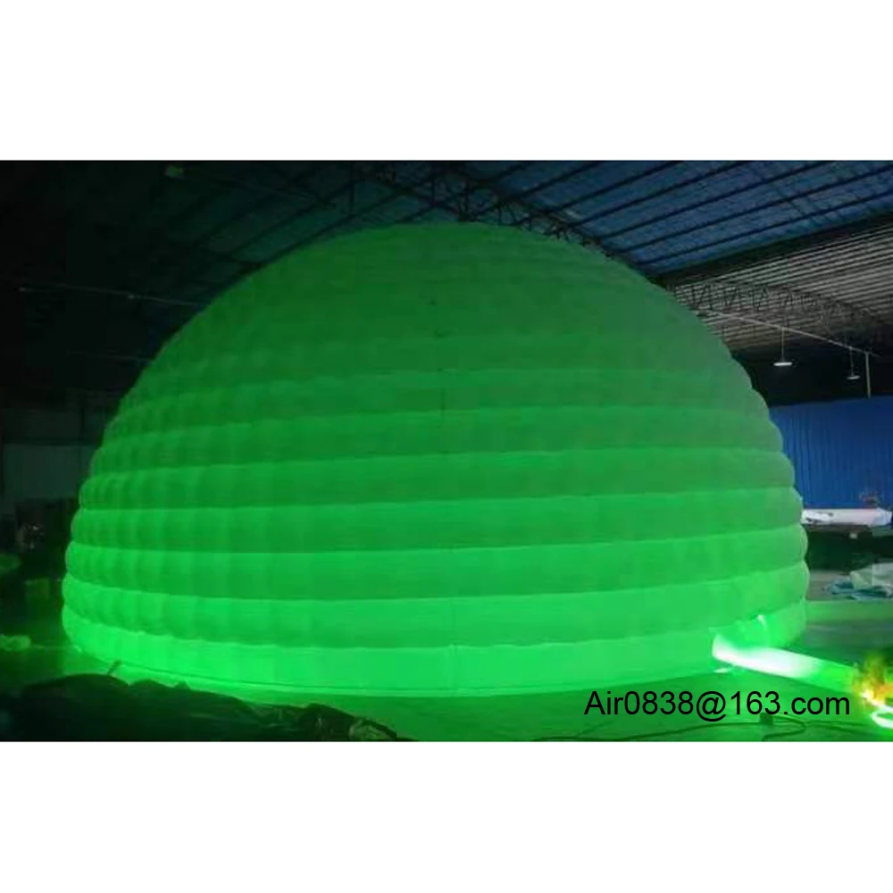 Outdoor Air Inflatable Igloo Dome Tent With Led Lights Inflatable Dome House Shelter For Party Wedding Events And Conferences