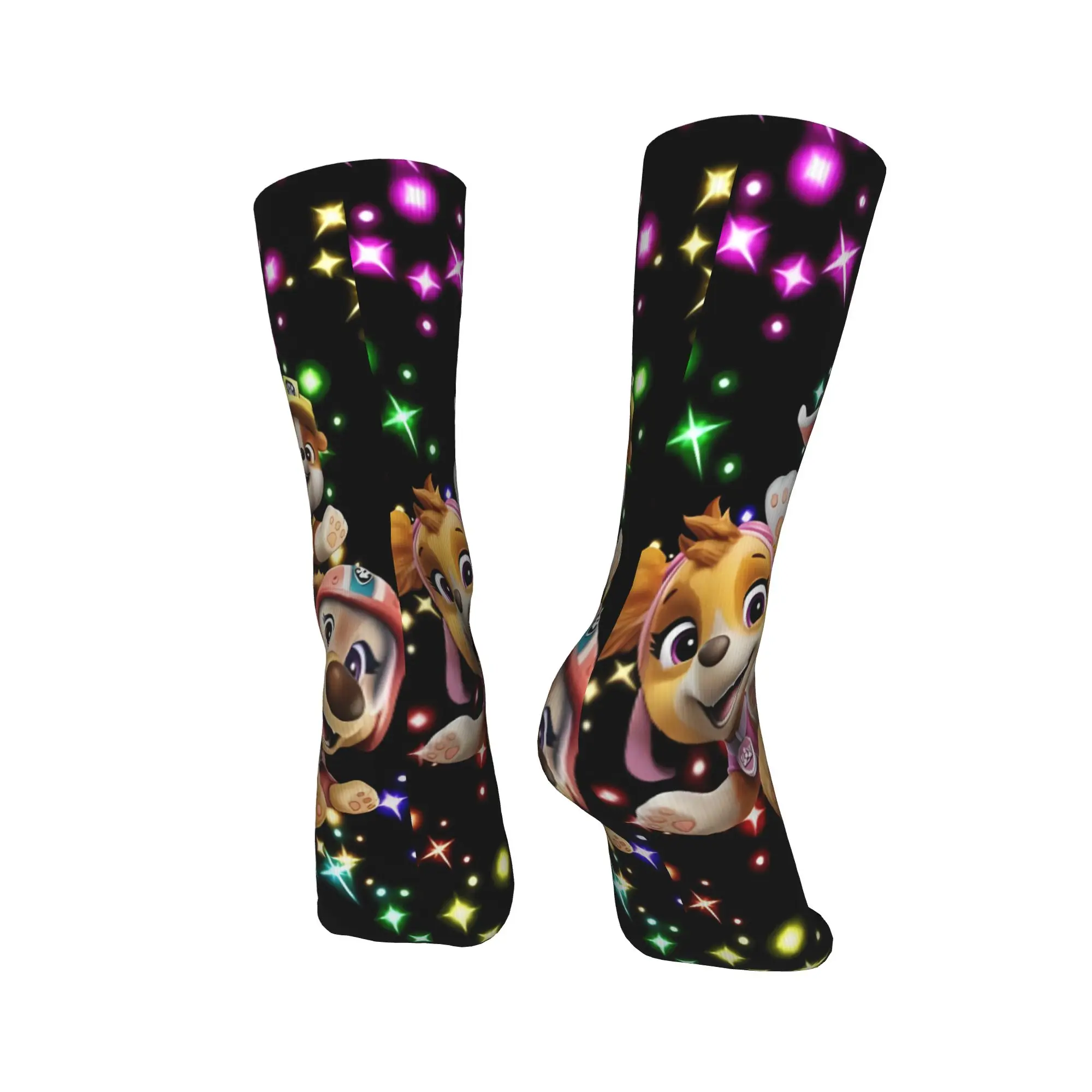 Women Men Socks Paw Dogs Patrols Cartoon  Stockings Anti Bacterial Medium Soft Socks Winter Gothic Graphic Cycling Socks - view 4