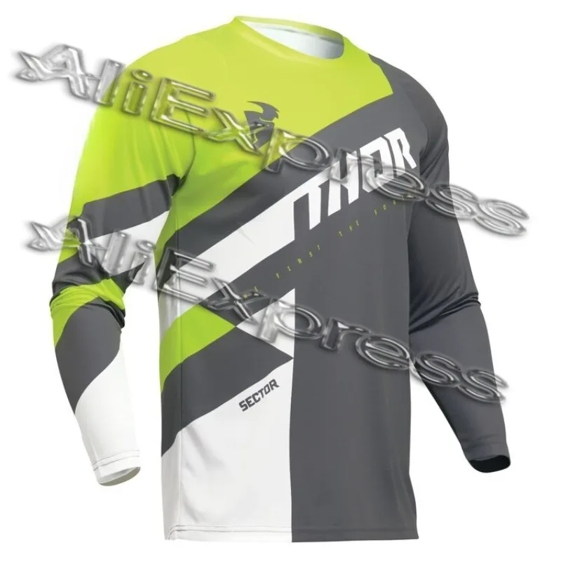 

Thor Regional Grid Shirt Motorcycle Racing Men's and Women's Outdoor Cycling Sports Leisure Long Sleeve T-shirt