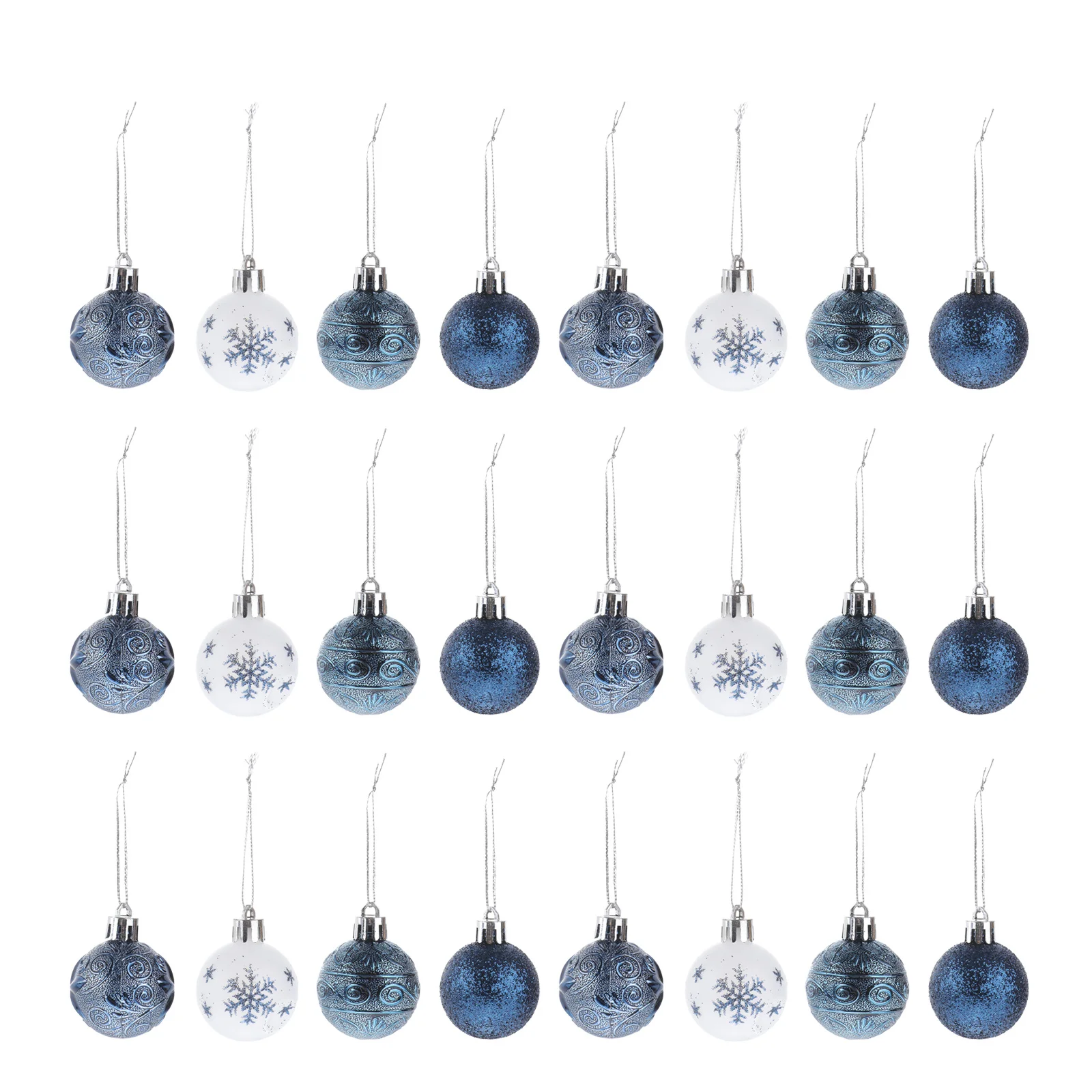 

30Pcs Christmas Ball Decorations Shiny Tree Balls Lightweight Hanging Adornments Xmas Ornaments Holiday Decor Xmas Ornaments