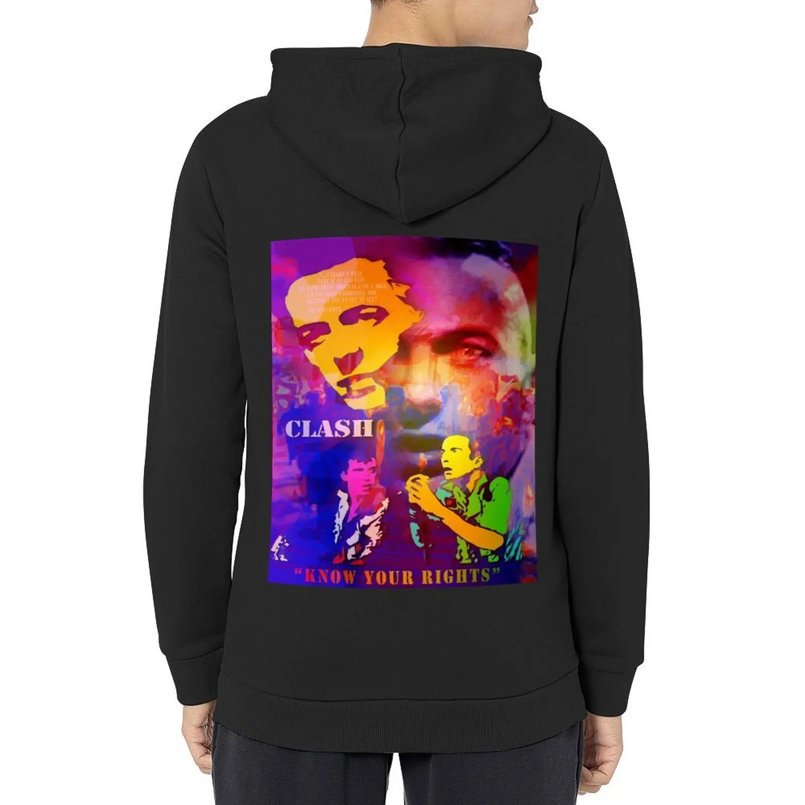 

CLASH KNOW YOUR RIGHTS Hoodie hooded shirt autumn jacket men men's winter sweater aesthetic clothing mens hoodies