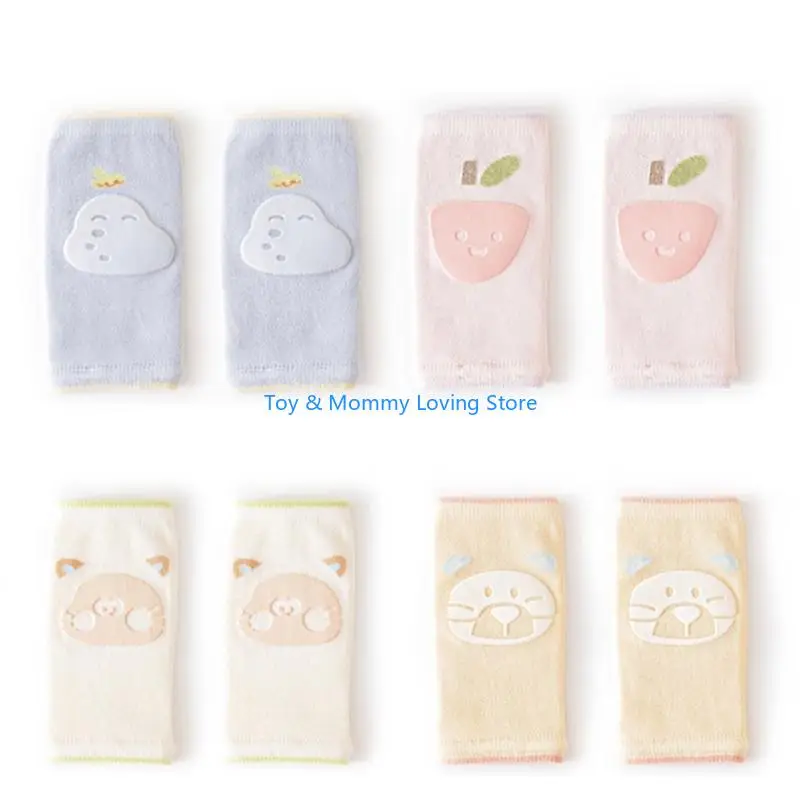 

Y1QF Lovely Baby Crawling Kneepads for Infants Toddler Learning to Walk Knee Guard