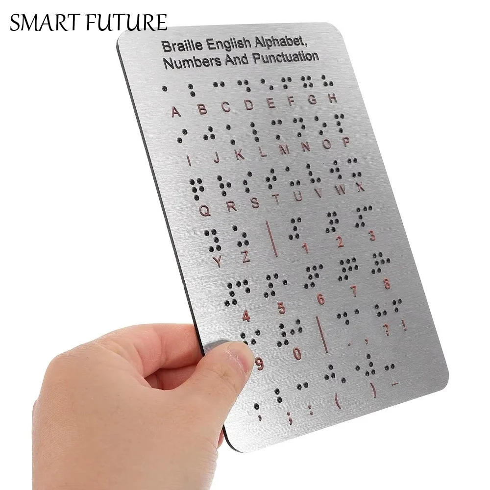

Алюминиевая доска для изучения алфавита Брайля, эффективная профессиональная доска для обучения Брайлю, простая в использовании, обучающая доска для самостоятельного изучения Брайля, инструмент для самостоятельного обучения.