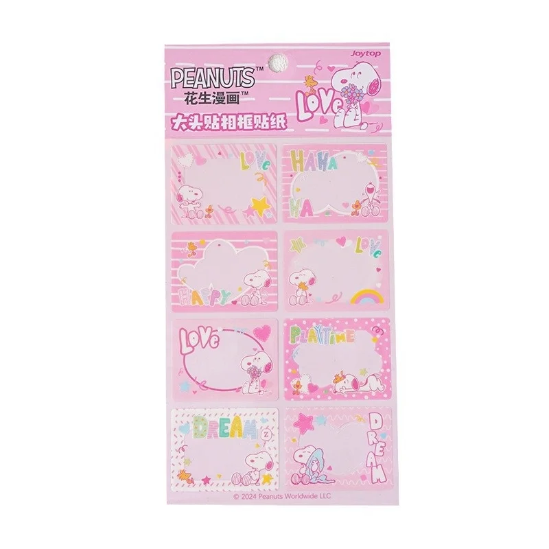 24pcs/lot Creative Snoopy Photo Frame Sticker Cute Scrapbook DIY Diary Decorative Sealing Sticker Album Stick Label