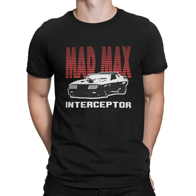 

Idea Interceptor Gifts Music Fans T Shirts Men's Cotton Casual T-Shirts O Neck Mad Max Tees Short Sleeve Tops 4XL 5XL 6XL