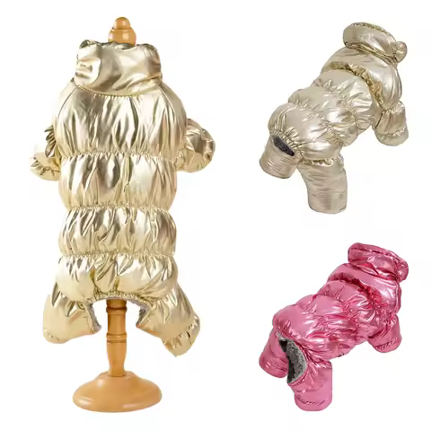 Winter Dog Clothes Thicken Fleece Jumpsuit For Small Medium Dogs Cats Warm Waterproof Puppy Costume Chihuahua Schnauzer Outfits