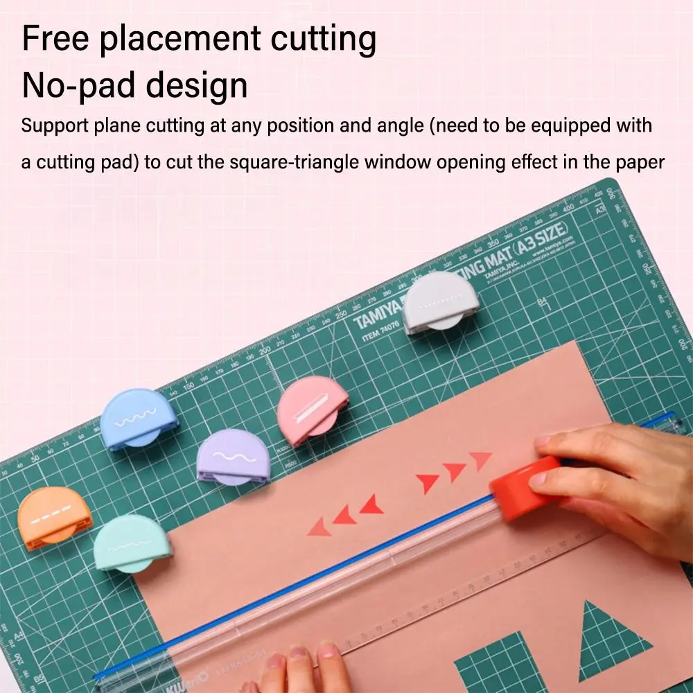 Durable Wtih 7 Types of Edges Paper Trimmer Multi-Function Lightweight Creasing Machine 7-in-1 Photo Cutting Tool Home Office