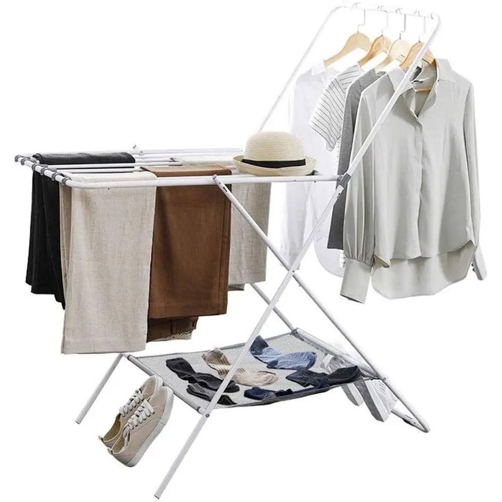 

Компактная двухуровневая сушилка для белья на балкон - универсальное решение для сушки белья на улице и в помещении