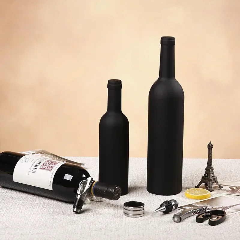 Deluxe Wine Opener Accessories Gift Tools Set  with Waiters Corkscrew 5 Piece Bottle Opening Kit