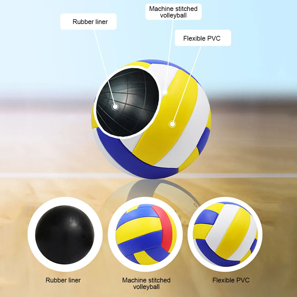 Size 5 Volleyball PVC Volleyball Waterproof Professional Competition Volleyball Recreational Volleyball for Gym Beach