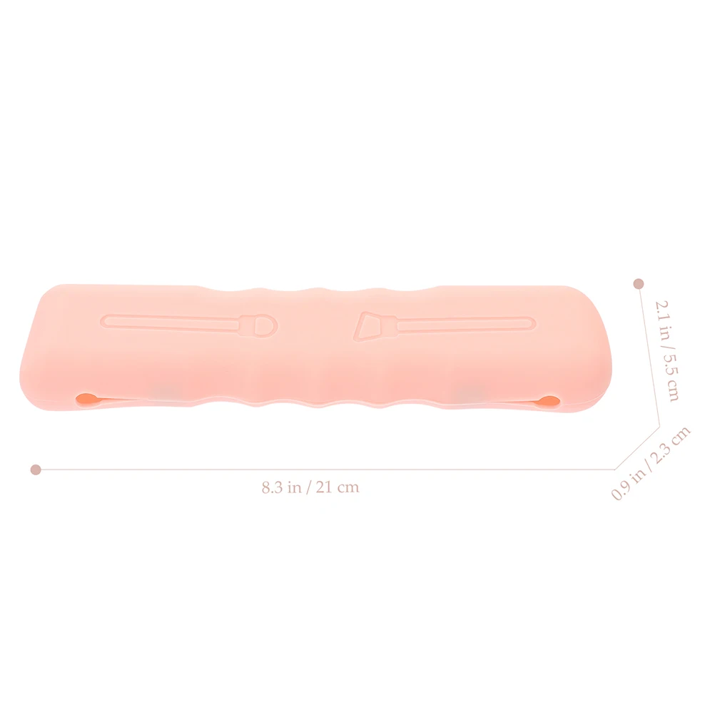 

2pcs Silicone Makeup Brush Bag Holder Travel Portable Beauty Organizer Storage Case For Women 118Characters