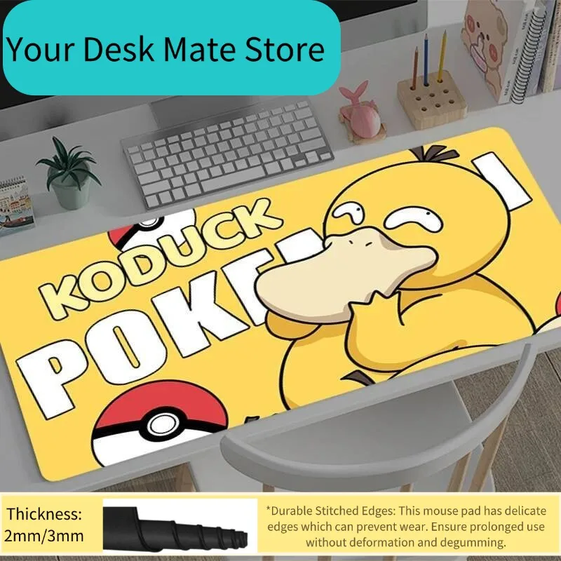 

Коврик для мыши для геймеров P-Pokemons P-Psyduck, офисный коврик, коврик для мыши, аксессуары для геймеров, коврик для стола, коврик для компьютерного стола, аниме-коврик для мыши