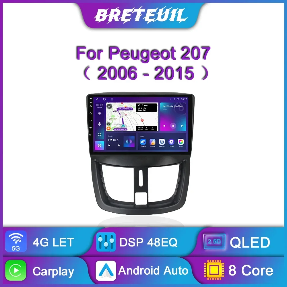 

Для PEUGEOT 207 CC 207CC 2006 2007 2008 2009 2010 2011 2012 2013 2014 2015 Android Car Radio Multimedia Video Player Navigation GPS Carplay Touch Screen Auto Stereo