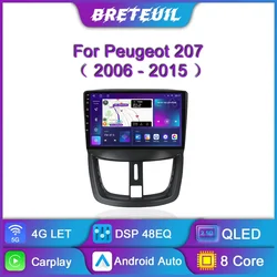 For PEUGEOT 207 CC 207CC 2006 - 2015 Android Car Radio Multimedia Video Player Navigation GPS Carplay Touch Screen Auto Stereo