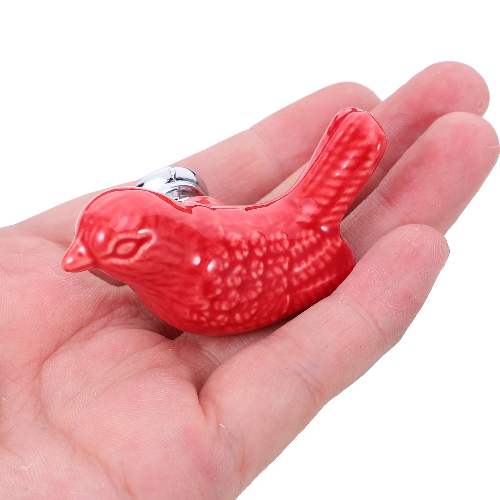 

2Pcs Ceramic Bird Shaped Knobs Red Cabinet Drawer Pulls Dresser Handles Kitchen Furniture Knobs Closet Cupboard Wardrobe