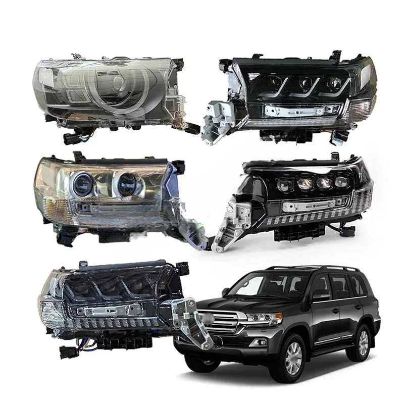 

car accessories led faro front headlight head light for land cruiser lc 200 series for lc200 fj200 2016 - 2021