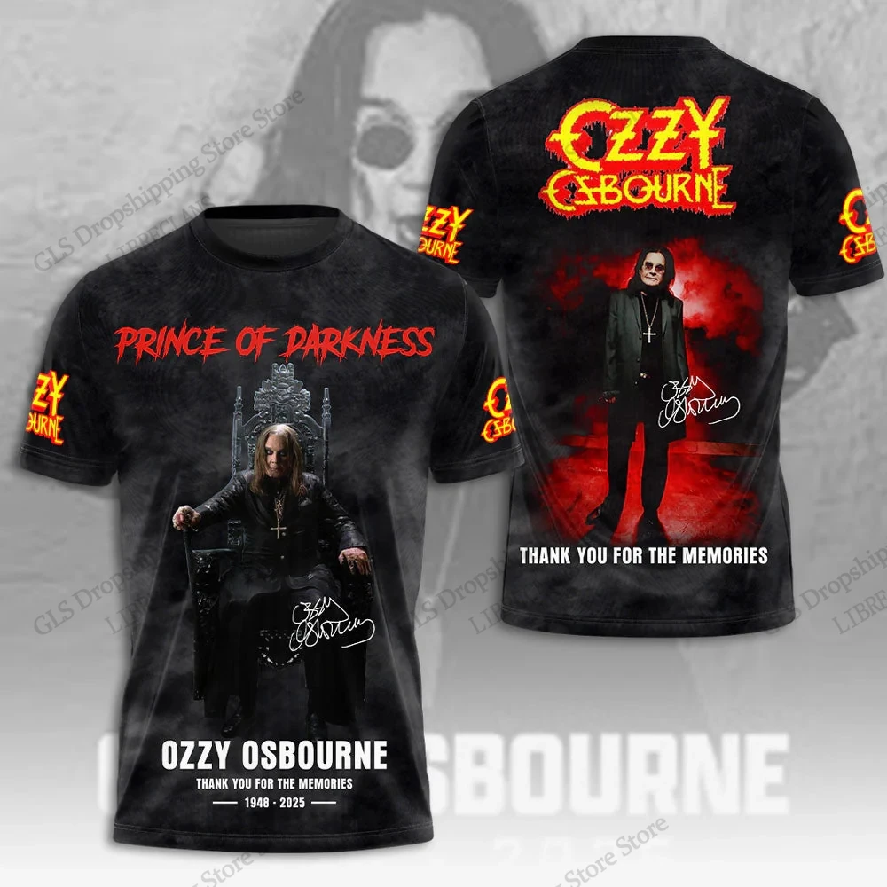 Men T-shirt Rock Band Ozzy Osbourne 3d Print T shirt Tops Womens Large size Tops Tees Summer Tshirt Kids Clothes Album 2025 New image 5