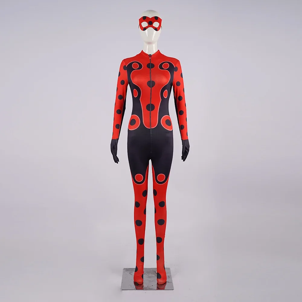

2025 Хэллоуин Coccinelle Reddy Cos Miracle filles 수ма 6 Комбинезон Косплей Хэллоуин окуляры collants Костюм